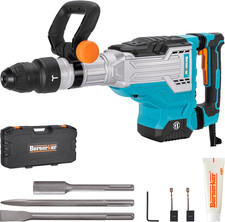 25-Pound Sds-Max Demolition Jack Hammer with SDS Max Ground Rod Driver for 5/8 I