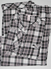 Victorias Secret Black Plaid Lightweight Flannel Pajama Set Size XL