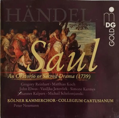 CD-BOX Händel Saul (An Oratorio Or Sacred Drama In 3 Parts (1739)) MDG Gold