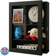 Sofunii Pet Memorial Shadow Box with Shelves,12  16 Inch Memory Deep Display...
