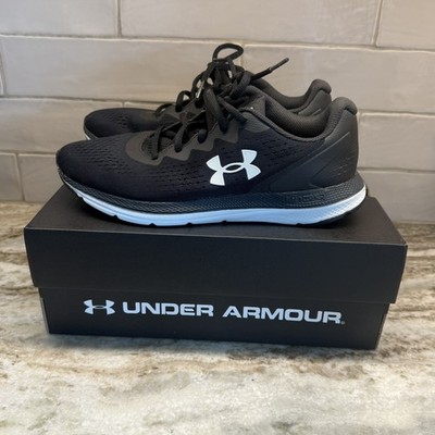 Under Armour Womens 8.5 Charged Impulse 2 Black Running Shoes 3024141-001 EUC 