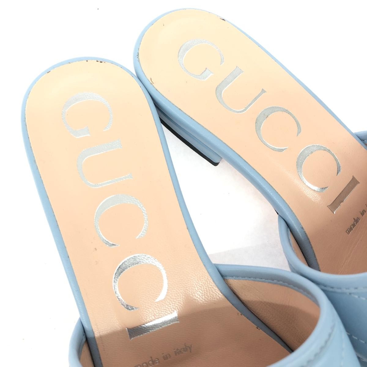 GUCCI sandals in Listed size: 36 GG Marmont Blue Ladies thumbnail 9