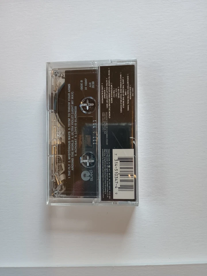 U2 Achtung Baby Cassette Tape Brand New Sealed 1991 Mysterious Ways - Image 2 of 4