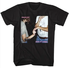 Peach Pit Band Being So Normal Black Cotton T Shirt Full Size S-5XL