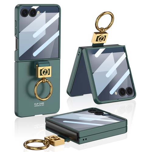 Estuche brillante con soporte para PC + metal + vidrio templado para Samsung Galaxy Z abatible 6/7 - Imagen 2 de 14