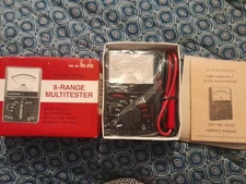 Vintage 2000 OHM Micronta 8-Range Multitester 22-212 Looks Never Used