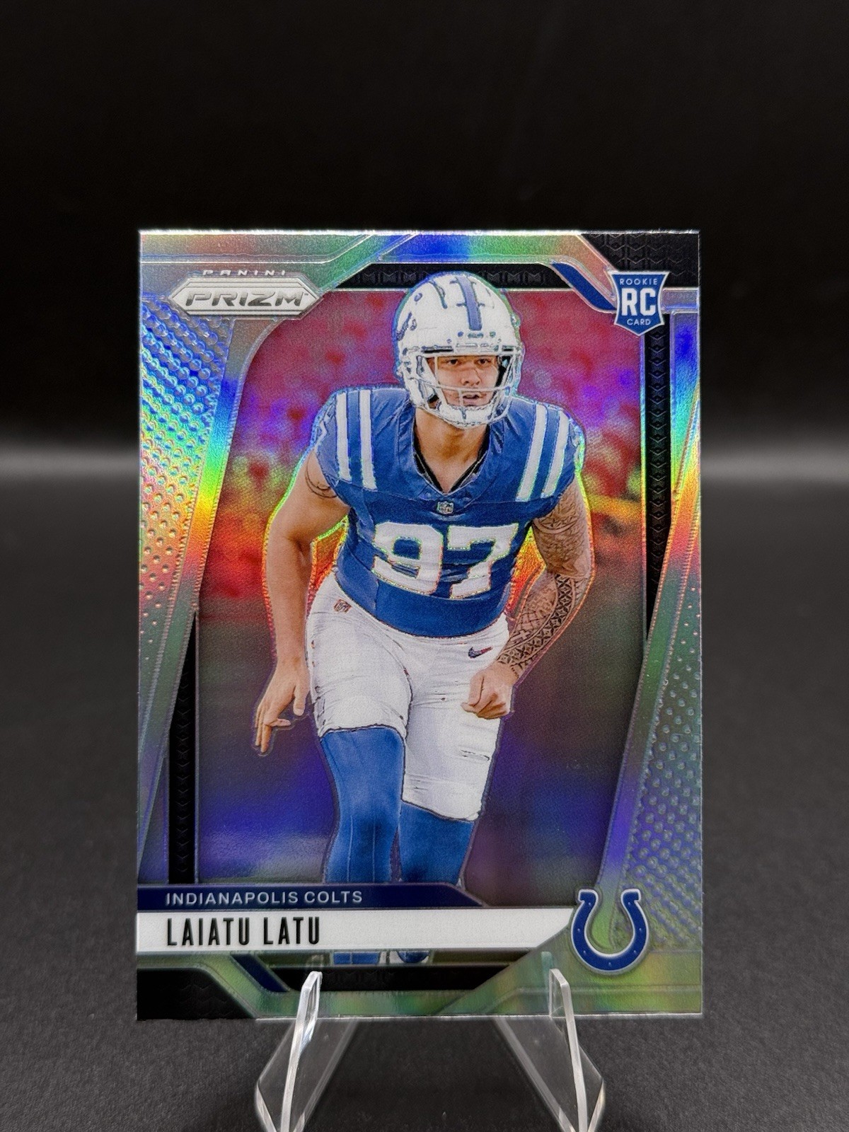 2024 Panini Prizm Silver Laiatu Latu #366 Indianapolis Colts (RC)