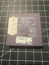 AMD 486 Cpu AM486 DX4-100 A80486DX4-100 100Mhz Prozessor Retro PC 90s Doom DOS