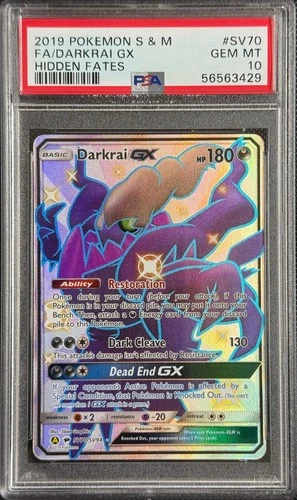 Pokemon Card Darkrai Gx Sv70/sv94 PSA 10 Hidden Fates