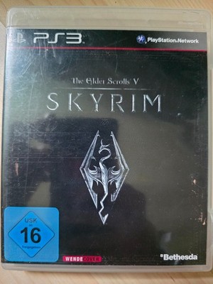 The Elder Scrolls V Skyrim PS3 DE USK16 BLES-01330 Wende-Cover OVP