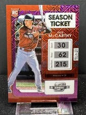 2022 Chronicles Contenders Optic Purple Mojo Prizm /99 Jake McCarthy #15 Rookie