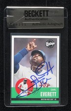 BAS 2001 Upper Deck Vintage Carl Everett #99 Seal of Authenticity Auto 3c7