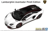 2014 Lamborghini Aventador Pirelli Edition 1:24 Model Kit Bausatz Aoshima 061213