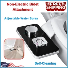 Bidet Fresh Water Spray Kit Non Electric Toilet Seat Attachment Cold Wash Dual