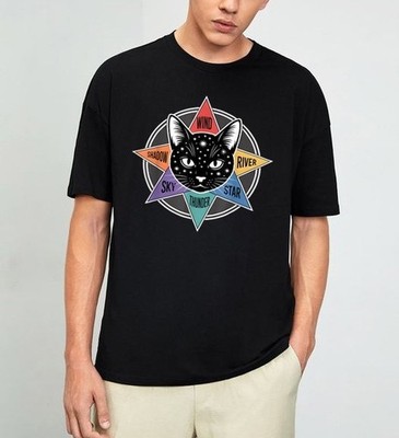 Wind Shadow River Star Thunder Sky Cat Feline Warriors T-Shirt S-4XL