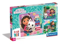 Clementoni Supercolor Gabbys Dollshouse Puzzle 3 X 48 Teile - Puzzle FüR Kinder