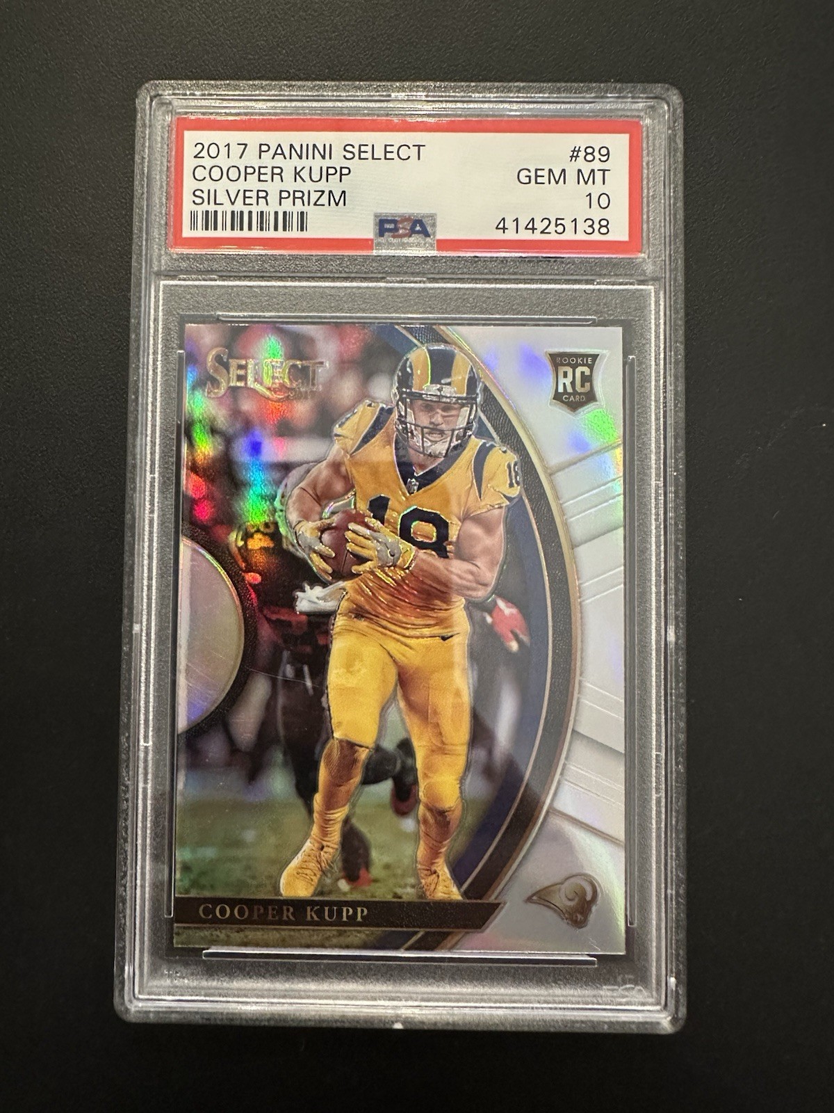 2017 Panini Select Cooper Kupp Holo Silver Prizm RC Rookie #89 PSA 10 Gem Mint🔥