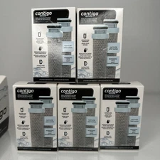 5 Pack Contigo Filtration Replacement Filter Cartridges for WELLS Water Bottle