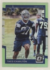 2017 Donruss Optic Rookies Lime Green Prizm Taco Charlton #112 kk4