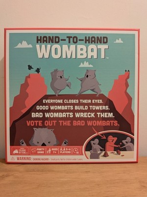 Hand-to-Hand Wombat - Ein Brettspiel von Exploding Kittens - 3-6 Spieler