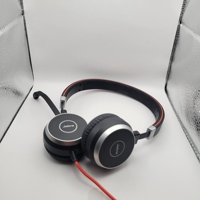 Jabra Evolve 40 Stereo HSC017 Wired Headset w/ Original Carrying Case Tested