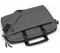 GOJI 14 Grey Laptop Bag with carry handles and shoulder strap - Grey