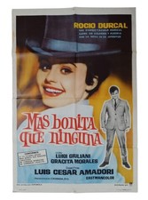Póster de película original española ROCIO DURCAL Mas Bonita Que Ninguna (1965) ¡Raro!