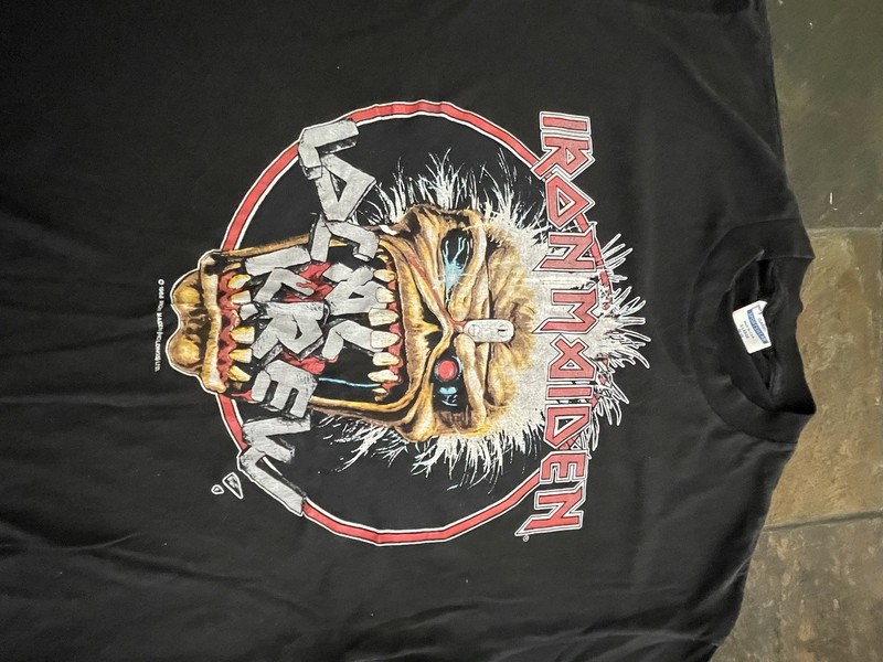Iron Maiden Killer Krew Vintage 1988 Tour Tshirts For Crew Member Size Xl