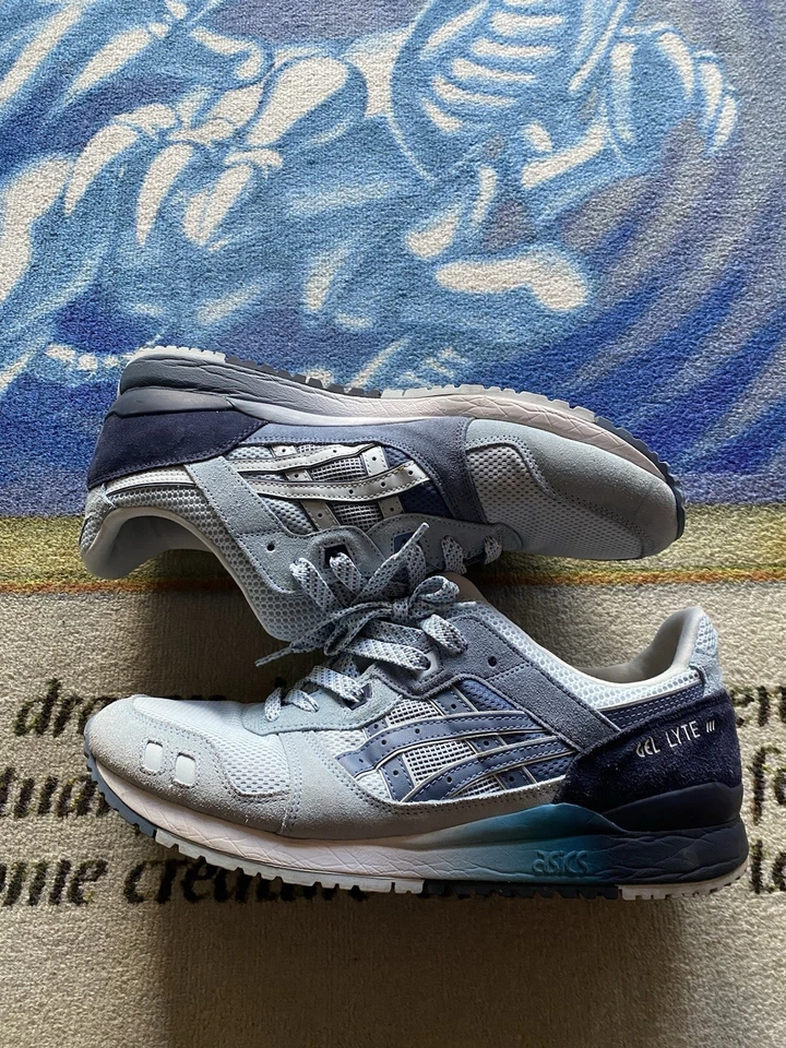 ASICS Gel Lyte III OG Arctic Sky azul medianoche para hombre talla 11,5 Kith Ronnie Feig Foto 3 de 4