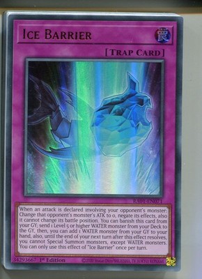 Yu-Gi-Oh! Ice Barrier Ultra Rare englisch RA01-EN071 Eisbarriere
