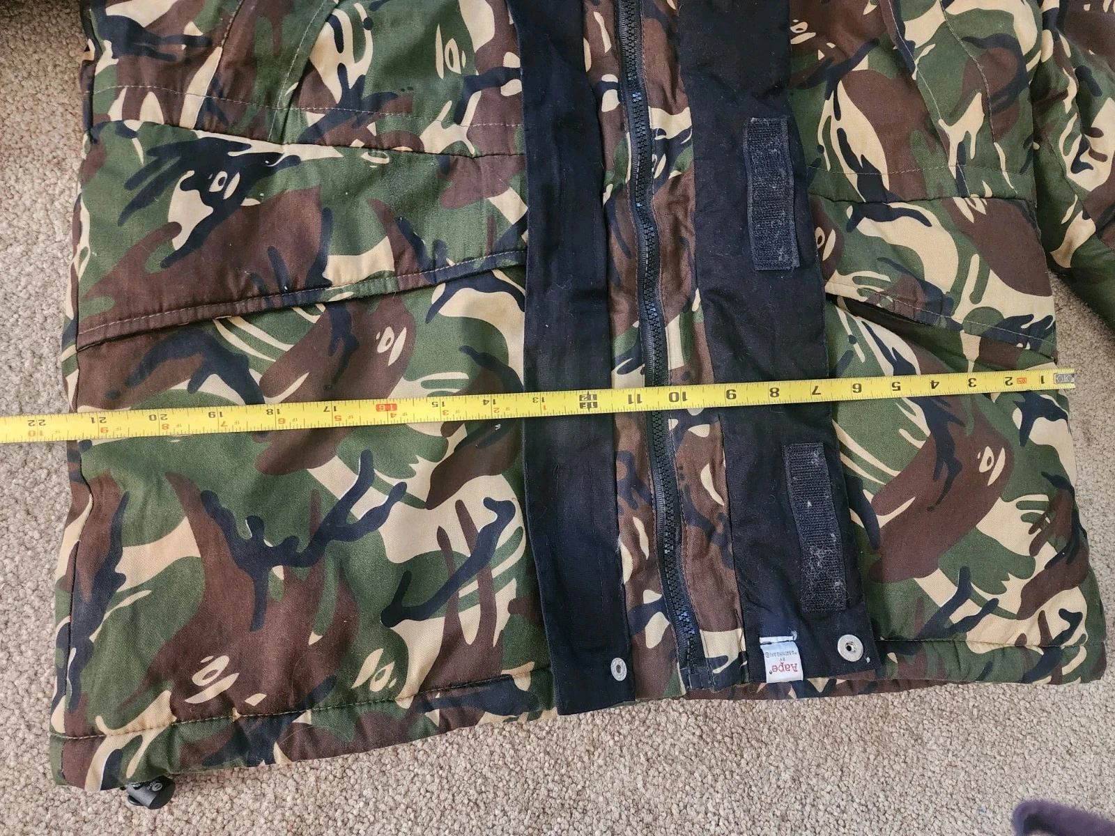 AAPE By A Bathing Ape 1st Camo Down Puffer Jacket XL Green Camo ASW2002A image 23
