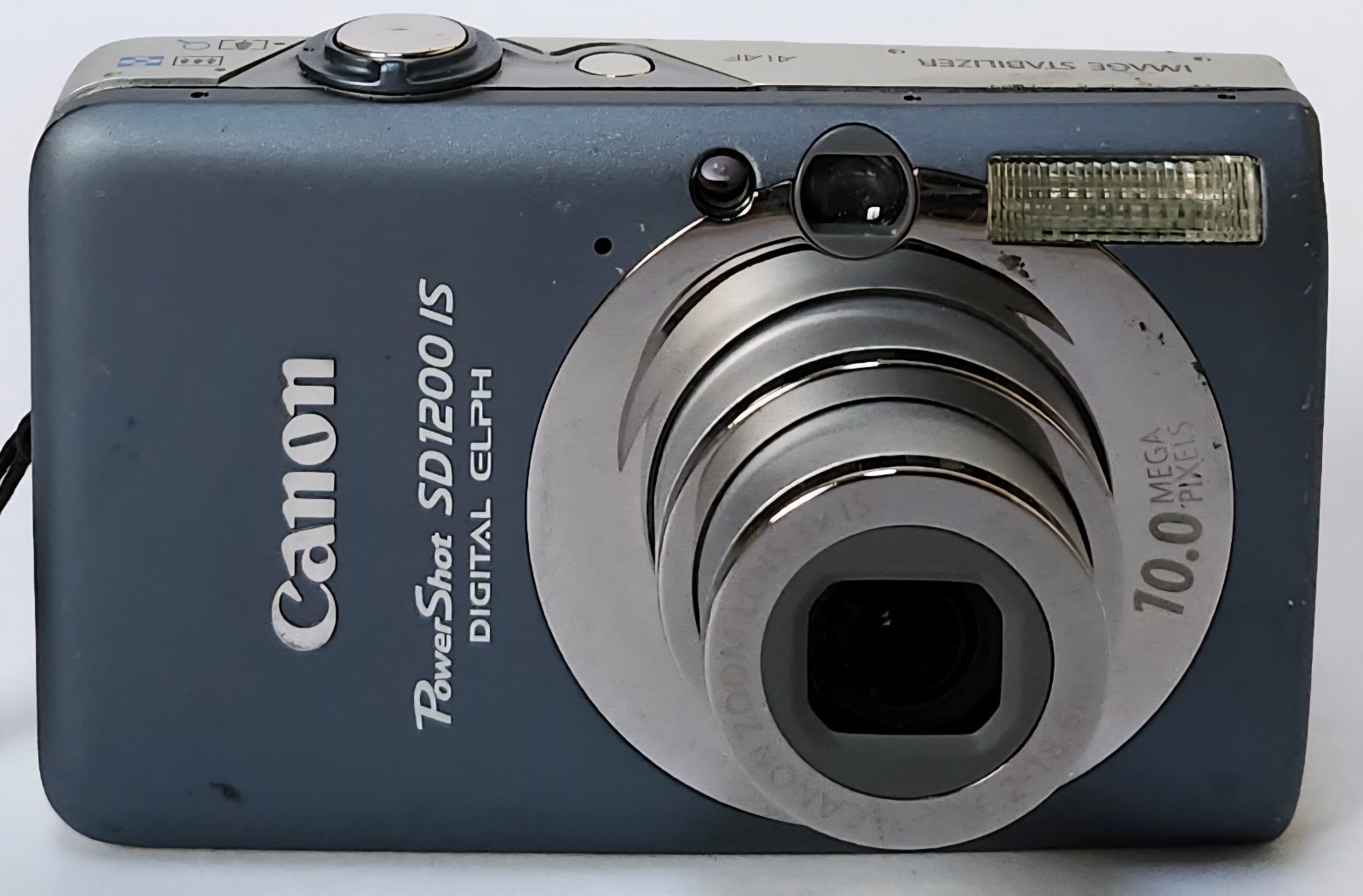 Canon PowerShot SD1200 IS Digital ELPH 10MP Camera Gray For Repair Blurry Screen
