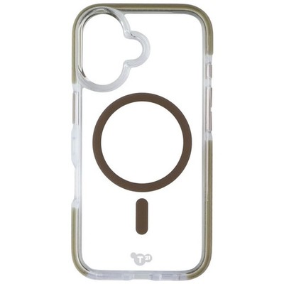 Tech21 EvoCrystal Series Case for MagSafe for Apple iPhone 16 - Clear/Gold