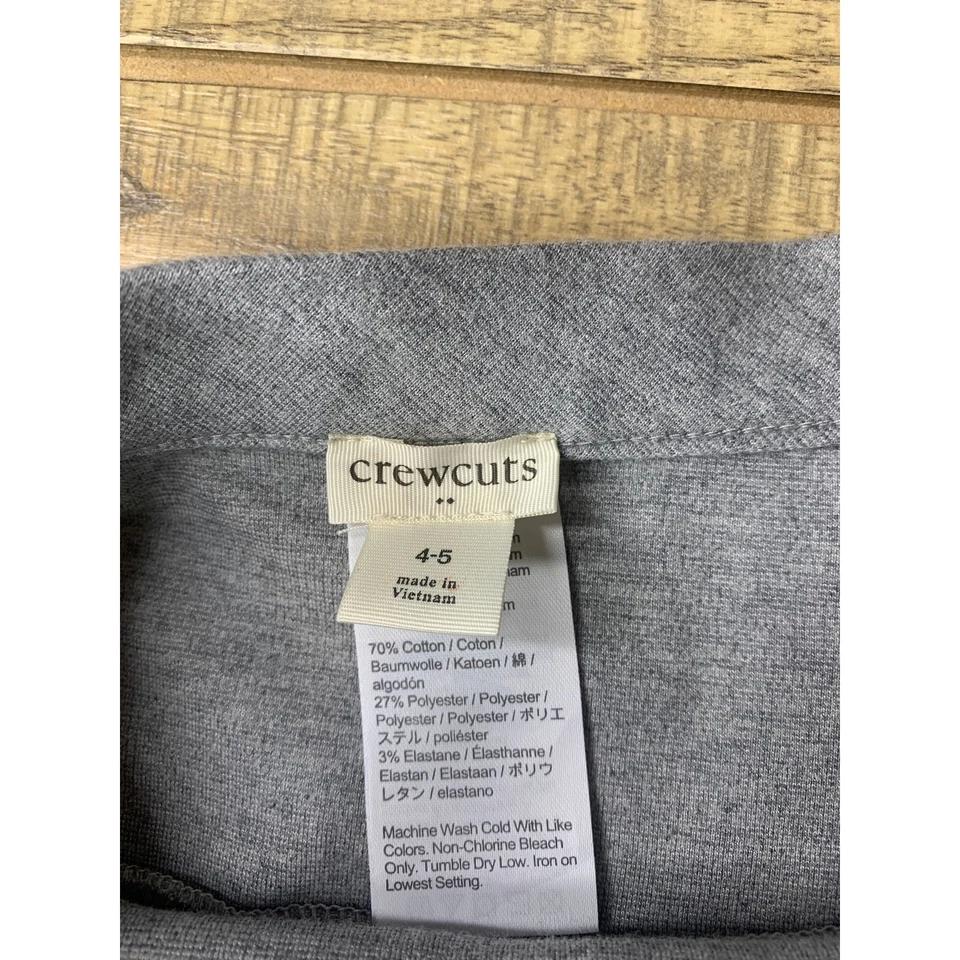 J. Crewcuts серый трапециевидный понте юбка размер 4-5 - Изображение 2 из 4