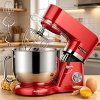 KüChenmaschine Knetmaschine 5,5L Teigmixer 1500W Teigmaschine Standmixer NEU