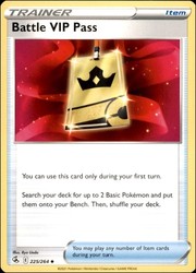 Battle VIP Pass 225/264 Uncommon Fusion Strike Pokemon Trainer Card