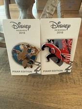 Disney Visa 2018 Pins Set Of 2 - Woody/bullseye And Mr Incredible