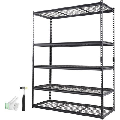 Uimoso Storage Shelving Unit 24*60*78'' Garage Rack 5-Tier Load 2000 lbs