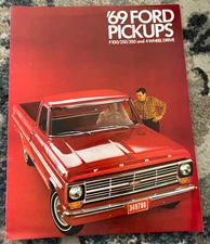 Ford F-100 F-250 F-350 Pickup Trucks For 1969 Brochure FCCA25