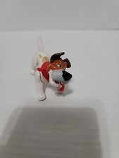 Disney Oliver & Company Dodger Dog Figure Toy Red Bandana PVC Mini Figurine