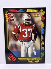 1991 Wild Card Football 20 Stripe Maurice Hurst #48 NEW ENGLAND PATRIOTS SP SSP
