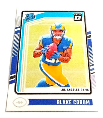 2024 Panini Donruss Optic #208 Blake Corum Rated Rookie Base L.A. Rams.     M124