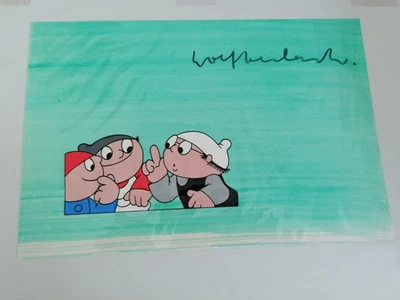 Original Trickfilm-Folien Cel Mainzelmännchen ZDF Nostalgie Sign. Wolf Gerlach - Bild 1 von 4