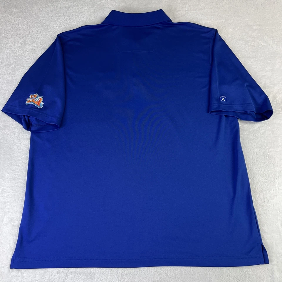Indianapolis Colts Super Bowl Champs Antigua Short Sleeve Polo Shirt Men XL Blue - Image 3 of 4