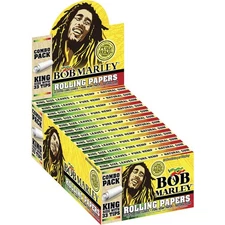 Natural Cigarette Rolling Papers with Tips (24 Booklets)