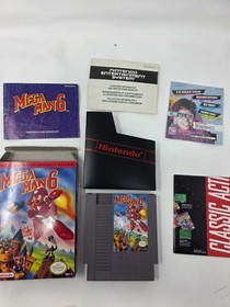 Mega Man 6 Nintendo NES MINT CIB Complete W/ Poster Tested Working Authentic