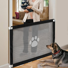 NAMSAN Dog Gate Magic Gate for Dogs Lockable Safety Guard Easy to Install Safety