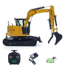 Metal 1/14 C308 Hydraulic RC Excavator 4Valve RTR Digger ST8 Radio Light Battery