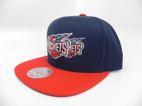 HOUSTON ROCKETS NBA 2-TONE VTG TRIPLE LOGO SNAPBACK MITCHELL & NESS CAP HAT NEW! - Picture 2 of 9