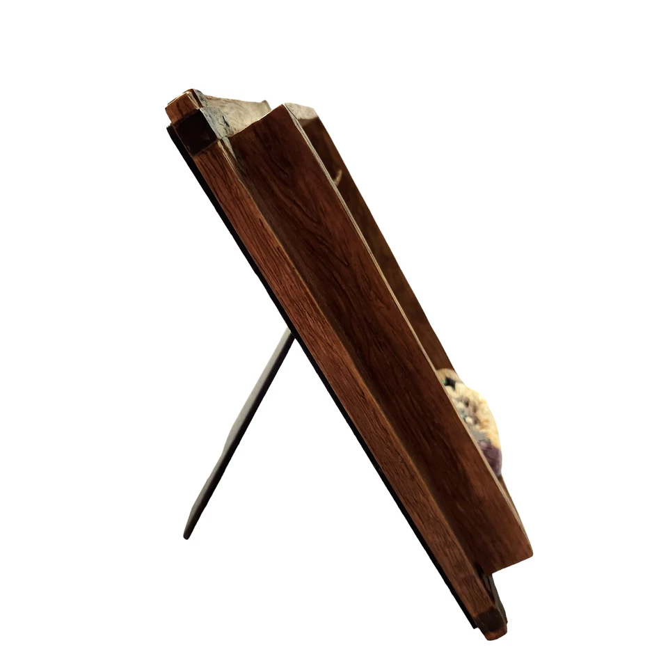 Russ Hunt Lodge Faux Wooden Frame with Duck and Oars 4x5.5 Photo Picture Frame - Image 4 of 4